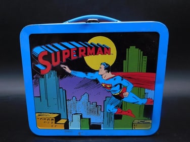 1998 Superman Metal Lunch Box by Hallmark Cards