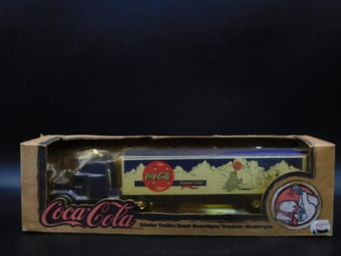Coca-Cola Tractor Trailer Model in Original Box