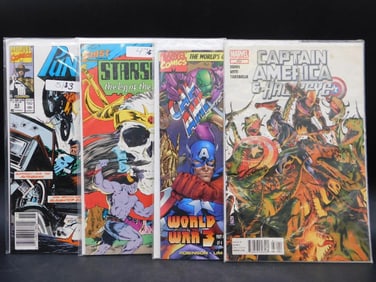 Set of 4 Marvel Comic Books: Various Titles and Issues