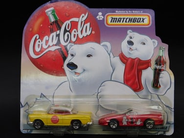 Matchbox Coca-Cola Cars: 1955 Chevy and 1998 Camaro
