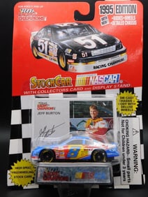 1995 Stock Car NASCAR Die-Cast with Jeff Burton Card