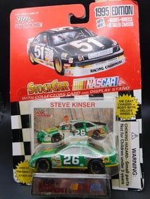1995 Racing Champions NASCAR Stock Car with Stand