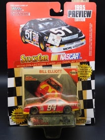 1995 NASCAR Stock Car With Bill Elliott Trading Card