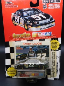 1999 Racing Champions Randy LaJoie #22 NASCAR Car & Card