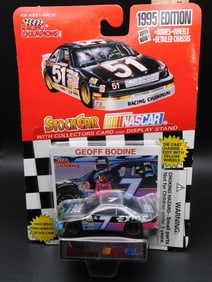 1995 NASCAR Geoff Bodine Stock Car Die-Cast With Card