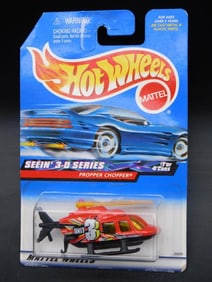 Hot Wheels Seein? 3-D Series Proper Chopper #1 of 4 Cars