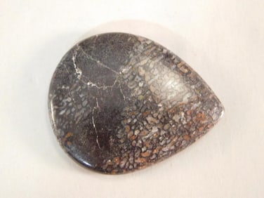 DINOSAUR BONE CABOCHON ROCK STONE LAPIDARY SPECIMEN