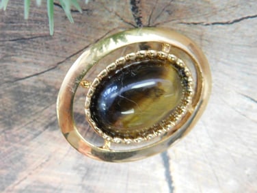 TIGERS EYE PENDANT ROCK STONE LAPIDARY SPECIMEN
