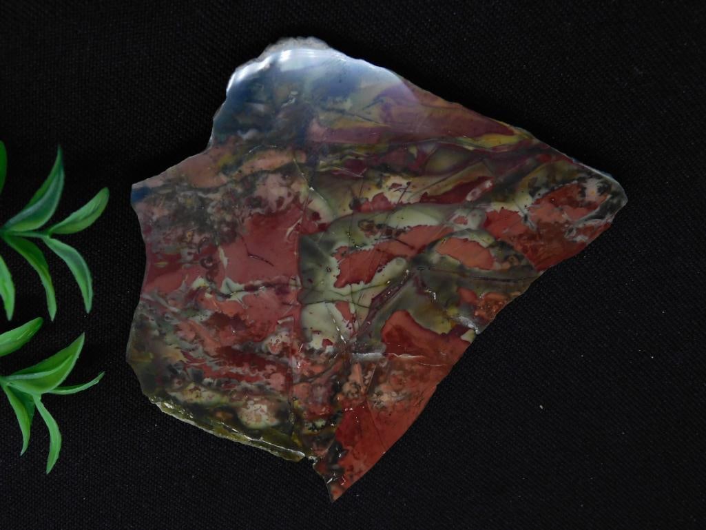 HELIOTROPE JASPER SLAB ROCK STONE LAPIDARY SPECIMEN: HELIOTROPE JASPER SLAB ROCK STONE LAPIDARY SPECIMEN