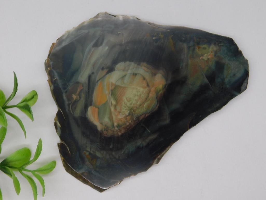 MORRISONITE JASPER SLAB ROCK STONE LAPIDARY SPECIMEN: MORRISONITE JASPER SLAB ROCK STONE LAPIDARY SPECIMEN