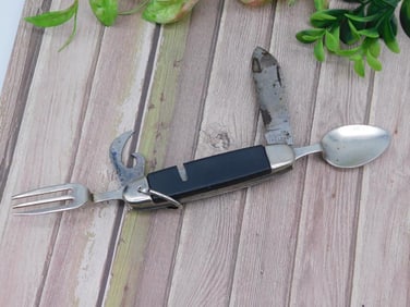IMPERIAL IRELAND CAMPING SURVIVAL MULTI-TOOL KNIFE VINTAGE ANTIQUE