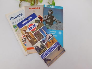 PETROLIANA STATE ROAD MAPS VINTAGE ANTIQUE