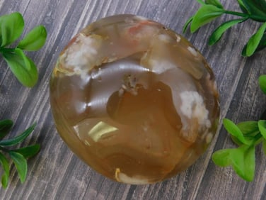 HATMANS FLOWER PETAL AGATE ROCK STONE LAPIDARY SPECIMEN