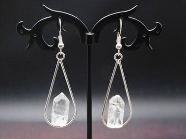 EARRINGS ROCK STONE LAPIDARY SPECIMEN