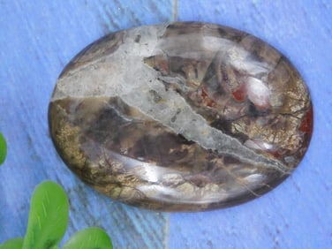 MUSHROOM RHYOLITE CABOCHON ROCK STONE LAPIDARY SPECIMEN