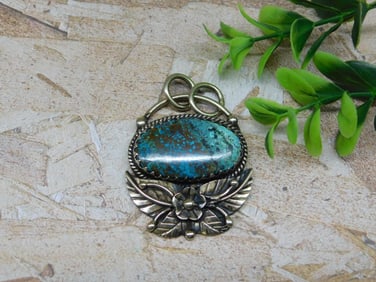 CHRYSOCOLLA PENDANT ROCK STONE LAPIDARY SPECIMEN