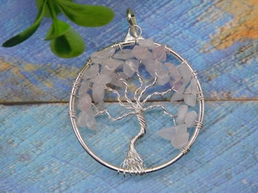 OPALITE TREE OF LIFE WIRE WRAPPED PENDANT