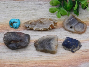 MIXED ROUGH LOT ROCK STONE LAPIDARY SPECIMEN