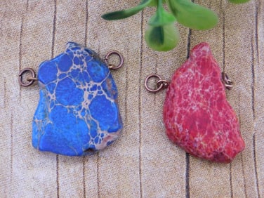IMPRESSION JASPER PENDANTS ROCK STONE LAPIDARY SPECIMEN