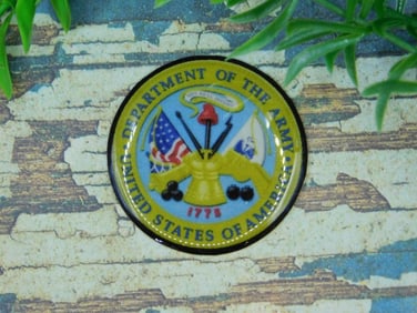 UNITED STATES ARMY CABOCHON ROCK STONE LAPIDARY SPECIMEN