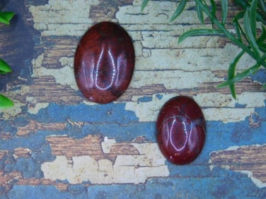 BRECCIATED JASPER CABOCHONS ROCK STONE LAPIDARY SPECIMEN