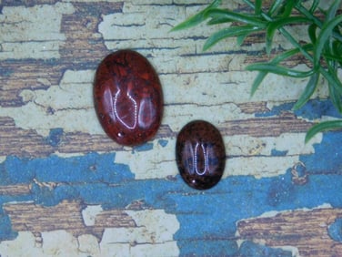BRECCIATED JASPER CABOCHONS ROCK STONE LAPIDARY SPECIMEN