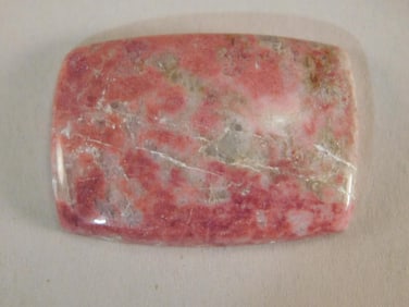 THULITE CABOCHON ROCK STONE LAPIDARY SPECIMEN