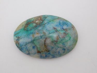 CHRYSOCOLLA CABOCHON ROCK STONE LAPIDARY SPECIMEN