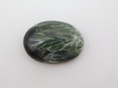 SERAPHINITE CABOCHON ROCK STONE LAPIDARY SPECIMEN