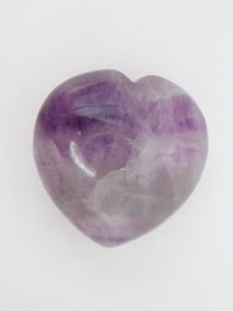 AMETHYST HEART ROCK STONE LAPIDARY SPECIMEN