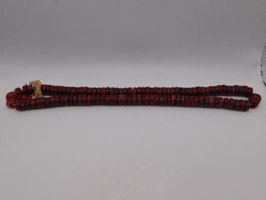 AFRICAN TRADE BEAD NECKLACE ROCK STONE LAPIDARY SPECIMEN