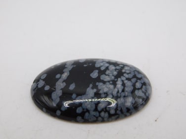 SNOWFLAKE CABOCHON ROCK STONE LAPIDARY SPECIMEN