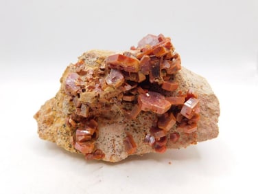 VANADINITE ON BARITE ROCK STONE LAPIDARY SPECIMEN
