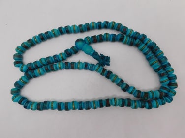 AFRICAN TRADE BEAD NECKLACE ROCK STONE LAPIDARY SPECIMEN