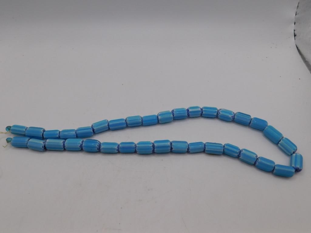 AFRICAN TRADE BEADS ROCK STONE LAPIDARY SPECIMEN: AFRICAN TRADE BEADS ROCK STONE LAPIDARY SPECIMEN