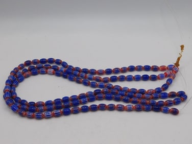 AFRICAN TRADE BEADS ROCK STONE LAPIDARY SPECIMEN