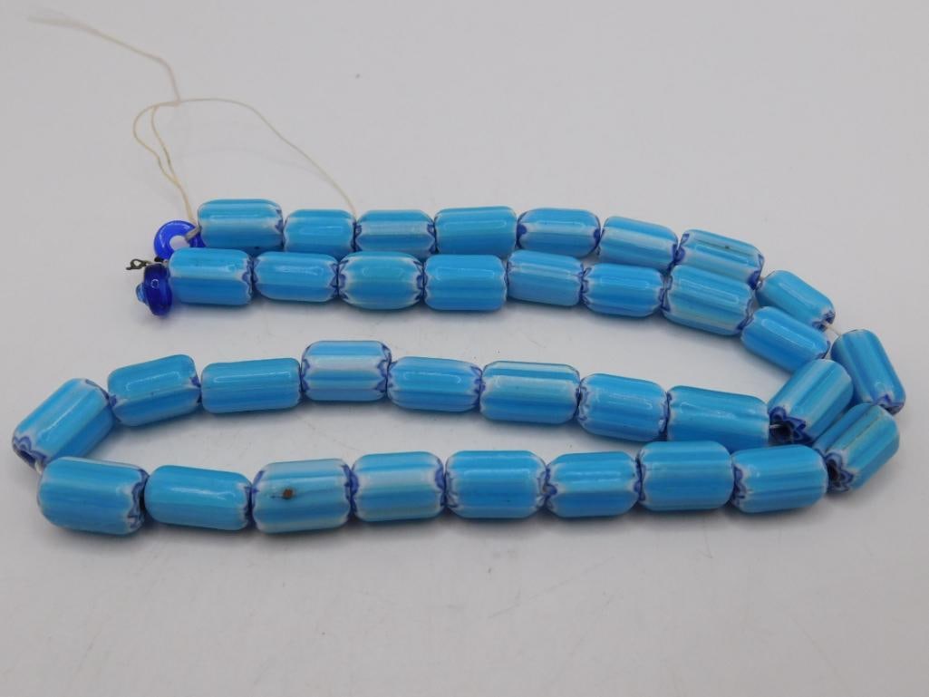 AFRICAN TRADE BEADS ROCK STONE LAPIDARY SPECIMEN: AFRICAN TRADE BEADS ROCK STONE LAPIDARY SPECIMEN