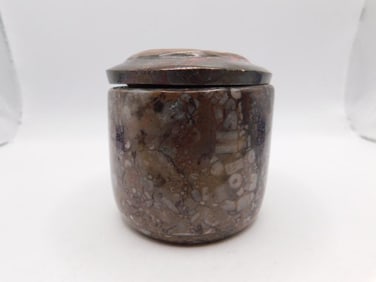 ORTHOCERAS TRINKET BOX ROCK STONE LAPIDARY SPECIMEN