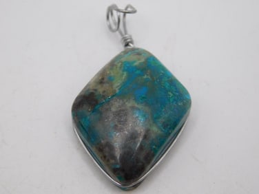 CHRYSOCOLLA PENDANT ROCK STONE LAPIDARY SPECIMEN
