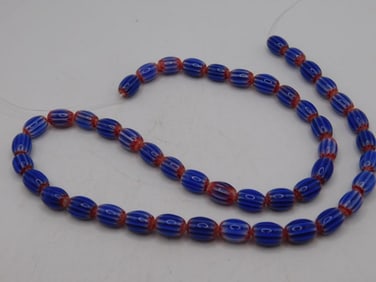 AFRICAN TRADE BEADS ROCK STONE LAPIDARY SPECIMEN