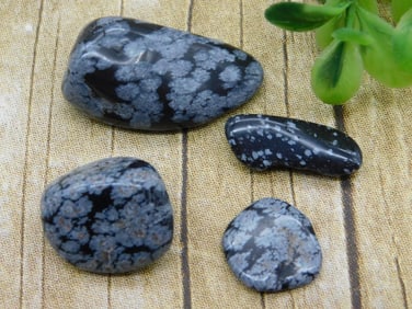 SNOWFLAKE OBSIDIAN ROCK STONE LAPIDARY SPECIMEN