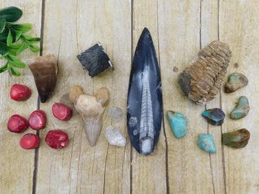 MIXED LOT ROCK STONE LAPIDARY SPECIMEN