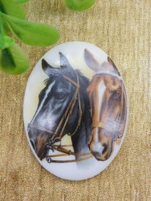 HORSE CABOCHON ROCK STONE LAPIDARY SPECIMEN