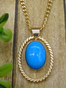 GENUINE STONE PENDANT ON CHAIN NECKLACE ROCK STONE LAPIDARY SPECIMEN