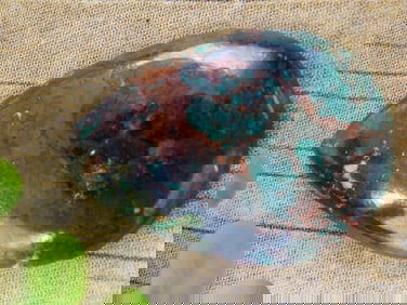 CHRYSOCOLLA CABOCHON ROCK STONE LAPIDARY SPECIMEN