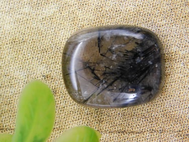 TOURMALATED QUARTZ ROCK STONE LAPIDARY SPECIMEN