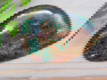 CHRYSOCOLLA CABOCHON ROCK STONE LAPIDARY SPECIMEN