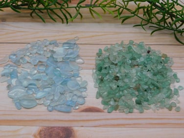 AVENTURINE AND AQUAMARINE ROCK STONE LAPIDARY SPECIMEN