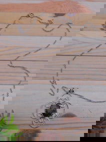 GENUINE STONE PENDANT ON CHAIN NECKLACE ROCK STONE LAPIDARY SPECIMEN