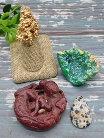 MIXED LOT ROCK STONE LAPIDARY SPECIMEN